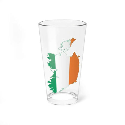 Flag-map of Ireland (Ireland) Pint Glass 16oz 16oz - Go Mug Yourself