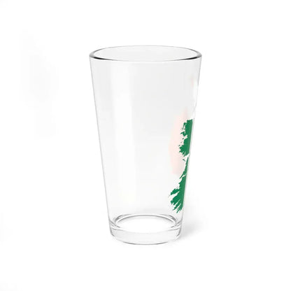 Flag-map of Ireland (Ireland) Pint Glass 16oz - Go Mug Yourself