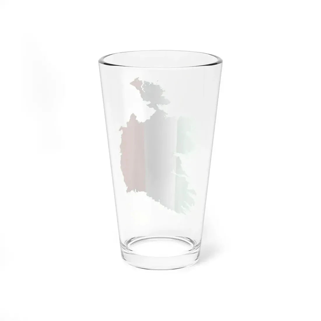 Flag-map of Ireland (Ireland) Pint Glass 16oz - Go Mug Yourself