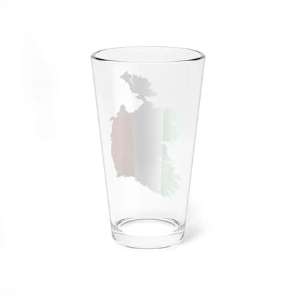 Flag-map of Ireland (Ireland) Pint Glass 16oz - Go Mug Yourself