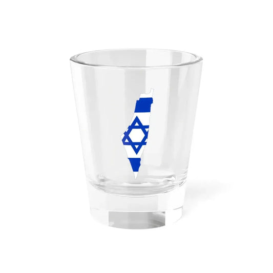 Flag map of Israel including Palestinian territories (Israel) Shot Glass 1.5oz 1.5oz - Go Mug Yourself