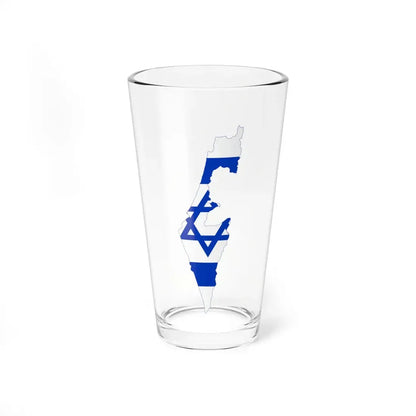 Flag-map of Israel (Israel) Pint Glass 16oz 16oz - Go Mug Yourself
