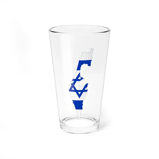 Flag-map of Israel (Israel) Pint Glass 16oz 16oz - Go Mug Yourself