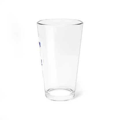 Flag-map of Israel precise boundaries (Israel) Pint Glass 16oz - Go Mug Yourself