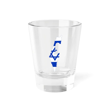Flag-map of Israel precise boundaries (Israel) Shot Glass 1.5oz 1.5oz - Go Mug Yourself