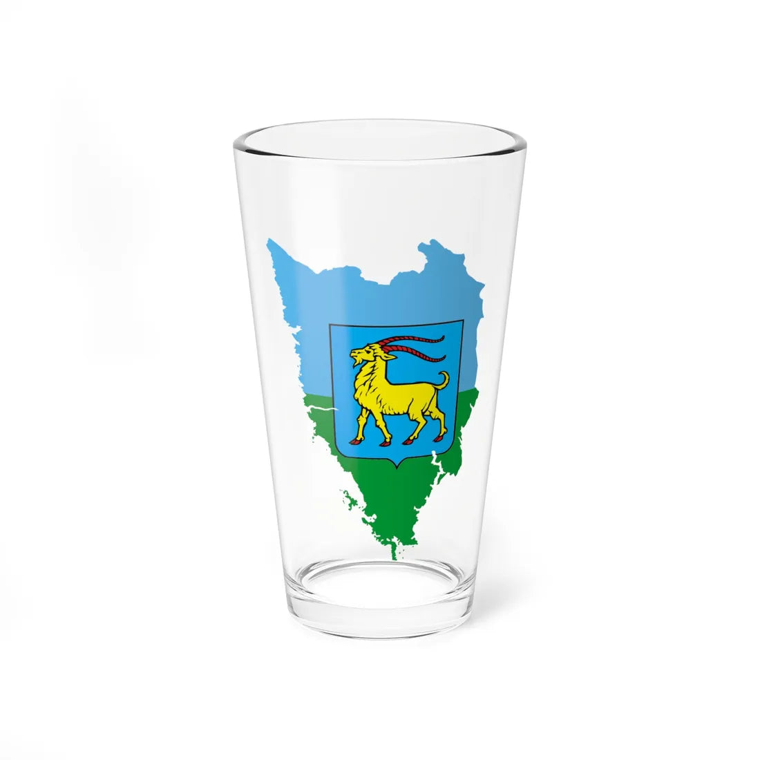 Flag map of Istria County (Croatia) Pint Glass 16oz 16oz - Go Mug Yourself