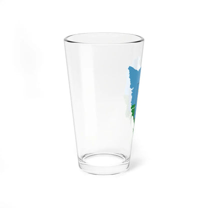 Flag map of Istria County (Croatia) Pint Glass 16oz - Go Mug Yourself