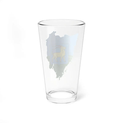 Flag map of Istria County (Croatia) Pint Glass 16oz - Go Mug Yourself