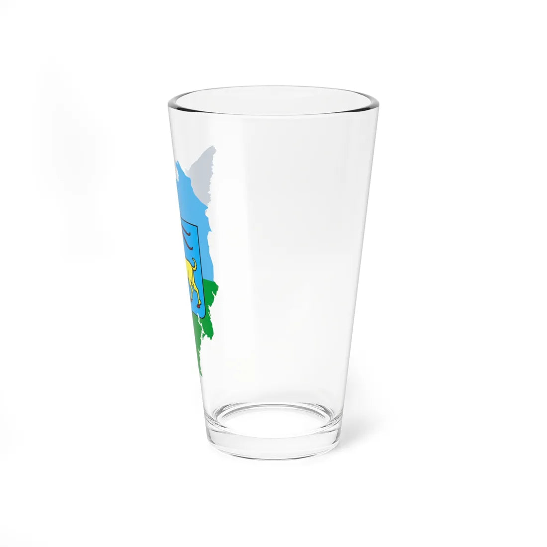 Flag map of Istria County (Croatia) Pint Glass 16oz - Go Mug Yourself