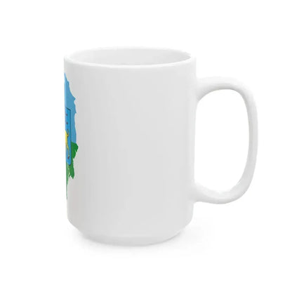 Flag map of Istria County (Croatia) White Coffee Mug - Go Mug Yourself