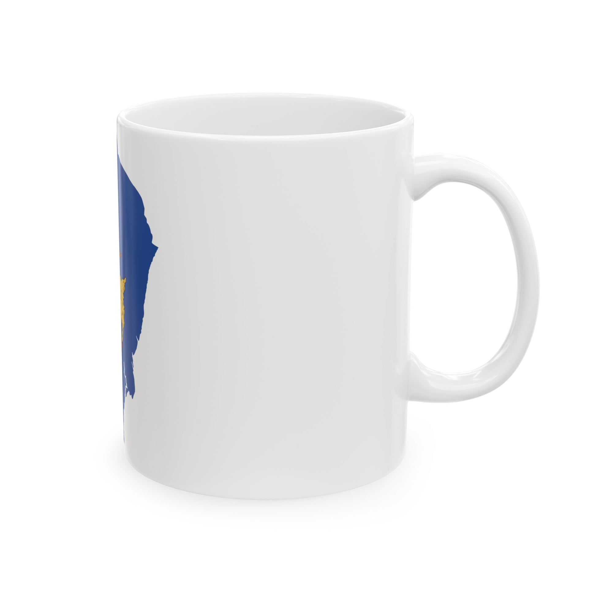 Flag map of Istria Peninsula (Croatia) White Coffee Mug-Go Mug Yourself