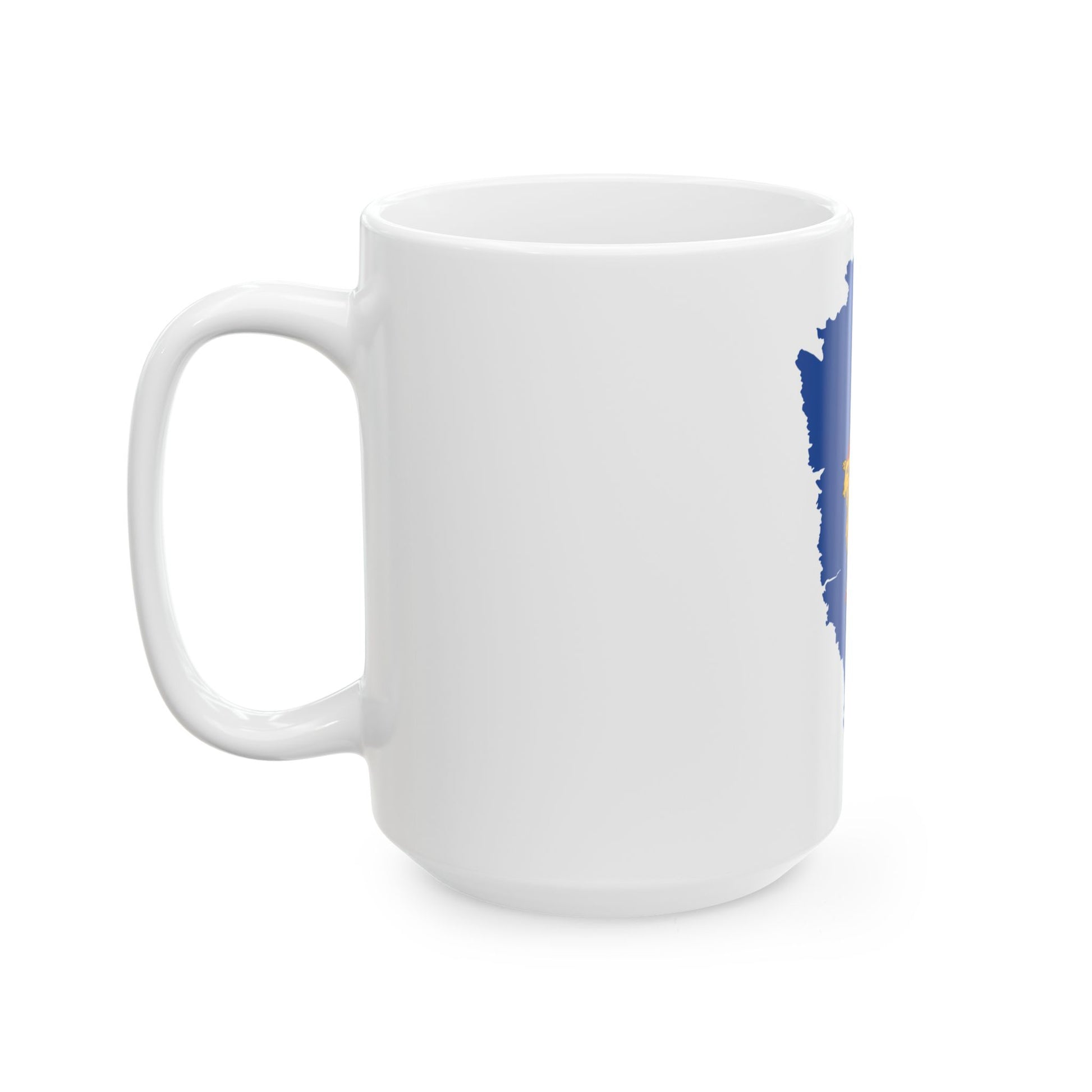 Flag map of Istria Peninsula (Croatia) White Coffee Mug-Go Mug Yourself
