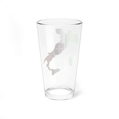 Flag-map of Italy 1870-1919 (Italy) Pint Glass 16oz - Go Mug Yourself