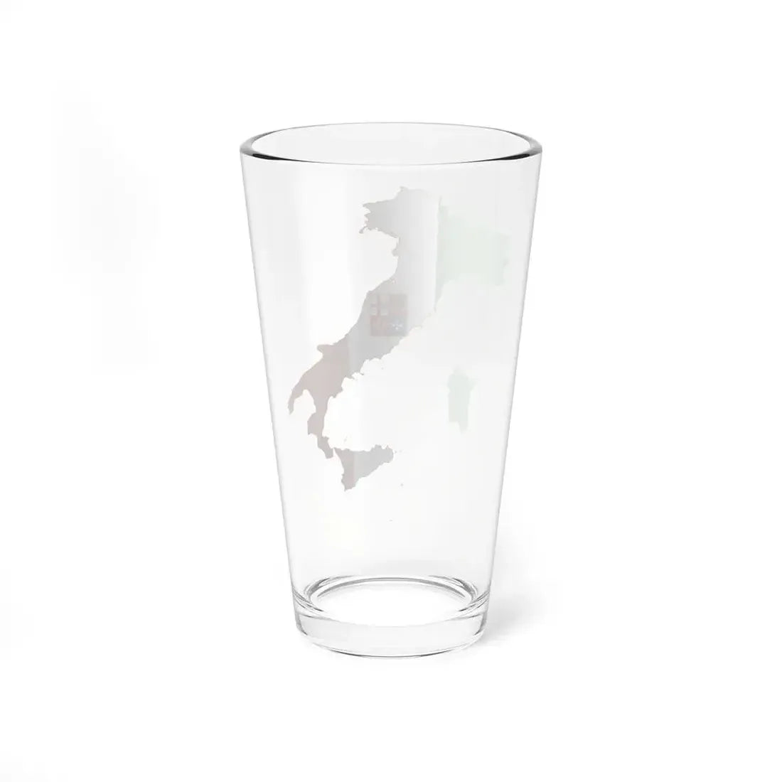 Flag-map of Italy civil ensign (Italy) Pint Glass 16oz - Go Mug Yourself