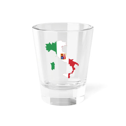 Flag-map of Italy civil ensign (Italy) Shot Glass 1.5oz 1.5oz - Go Mug Yourself