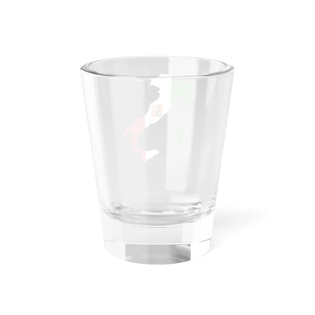 Flag-map of Italy civil ensign (Italy) Shot Glass 1.5oz - Go Mug Yourself