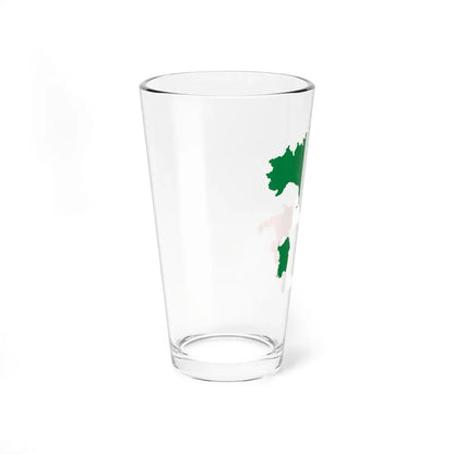 Flag-map of Italy (Italy) Pint Glass 16oz - Go Mug Yourself
