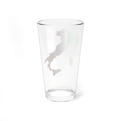 Flag-map of Italy (Italy) Pint Glass 16oz - Go Mug Yourself