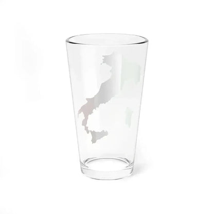 Flag map of Italy (Italy) Pint Glass 16oz - Go Mug Yourself