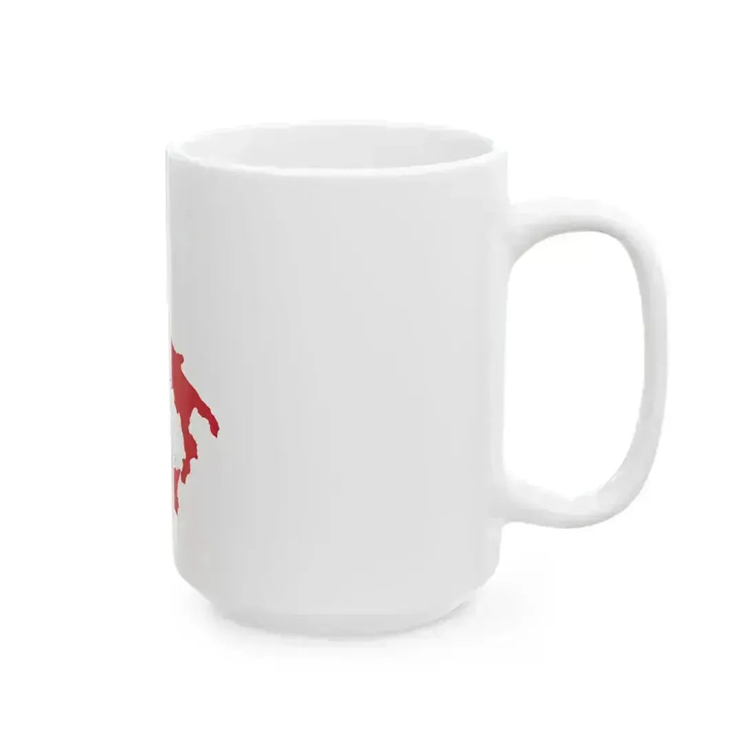 Flag-map of Italy (Italy) White Coffee Mug - Go Mug Yourself