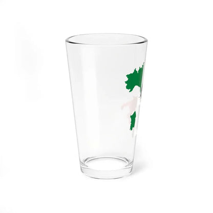 Flag map of Italy State Ensign (Italy) Pint Glass 16oz - Go Mug Yourself