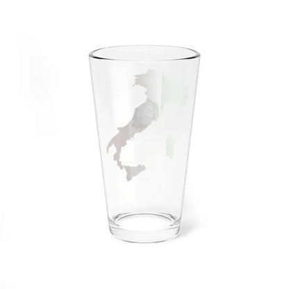 Flag map of Italy State Ensign (Italy) Pint Glass 16oz - Go Mug Yourself