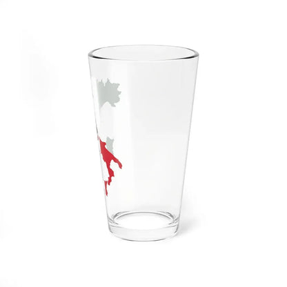 Flag map of Italy State Ensign (Italy) Pint Glass 16oz - Go Mug Yourself