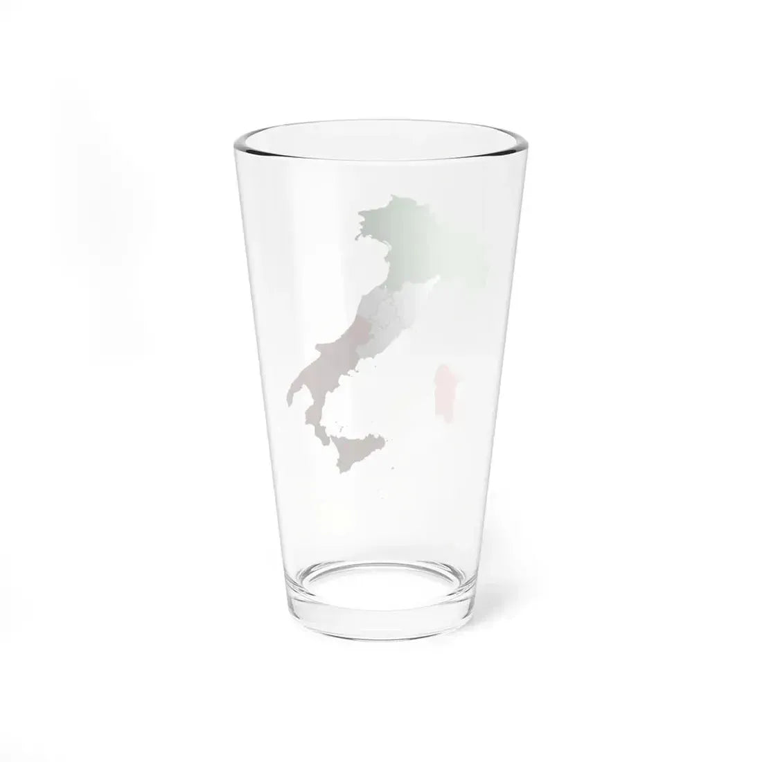 Flag map of Italy with regions (Italy) Pint Glass 16oz - Go Mug Yourself