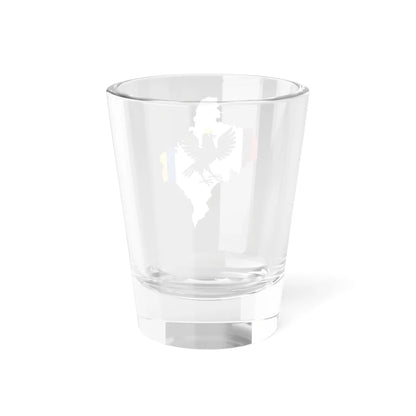 Flag-map of Ivano-Frankivsk Oblast (Ukraine) Shot Glass 1.5oz - Go Mug Yourself