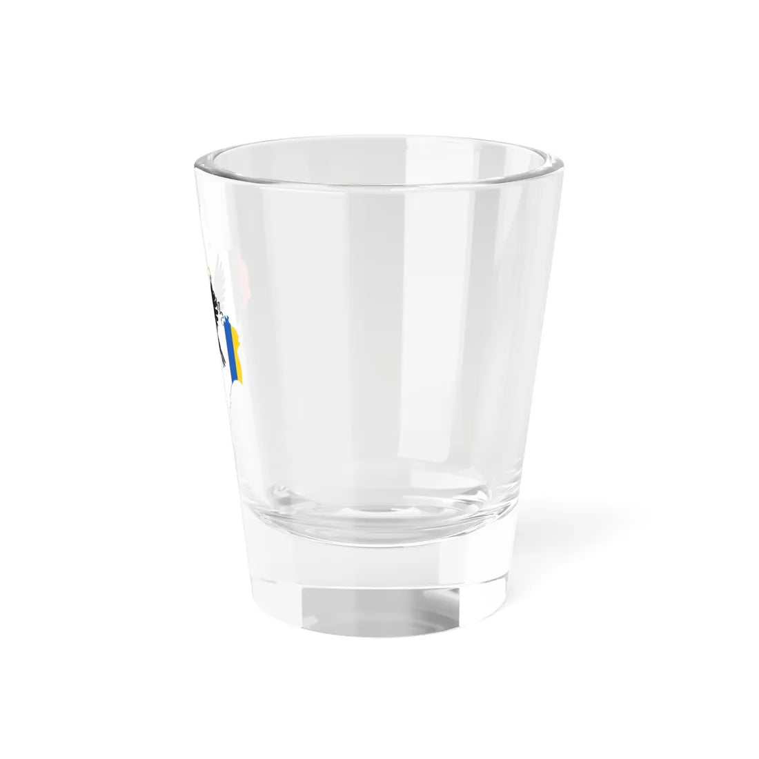 Flag-map of Ivano-Frankivsk Oblast (Ukraine) Shot Glass 1.5oz - Go Mug Yourself