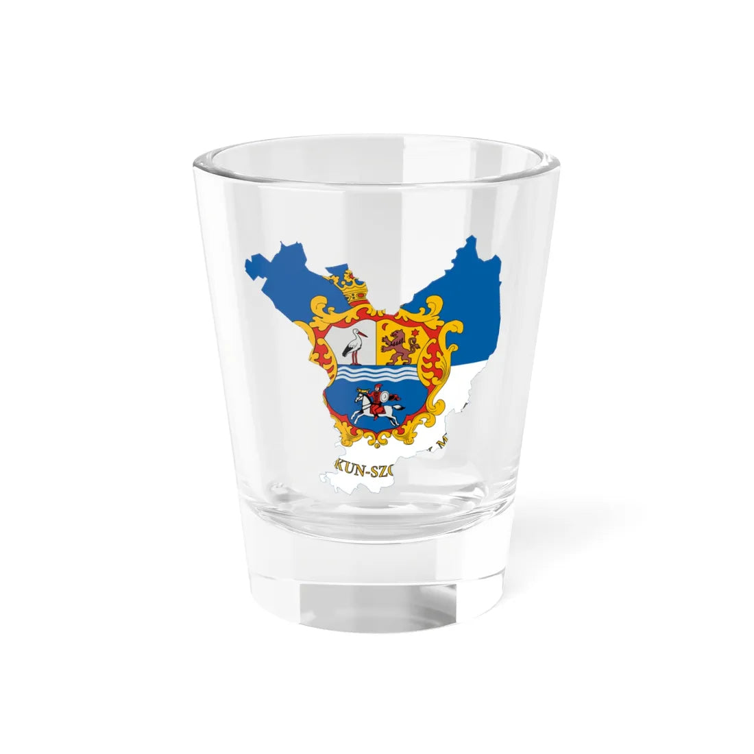 Flag-map of Jasz-Nagykun-Szolnok County (Hungary) Shot Glass 1.5oz 1.5oz - Go Mug Yourself