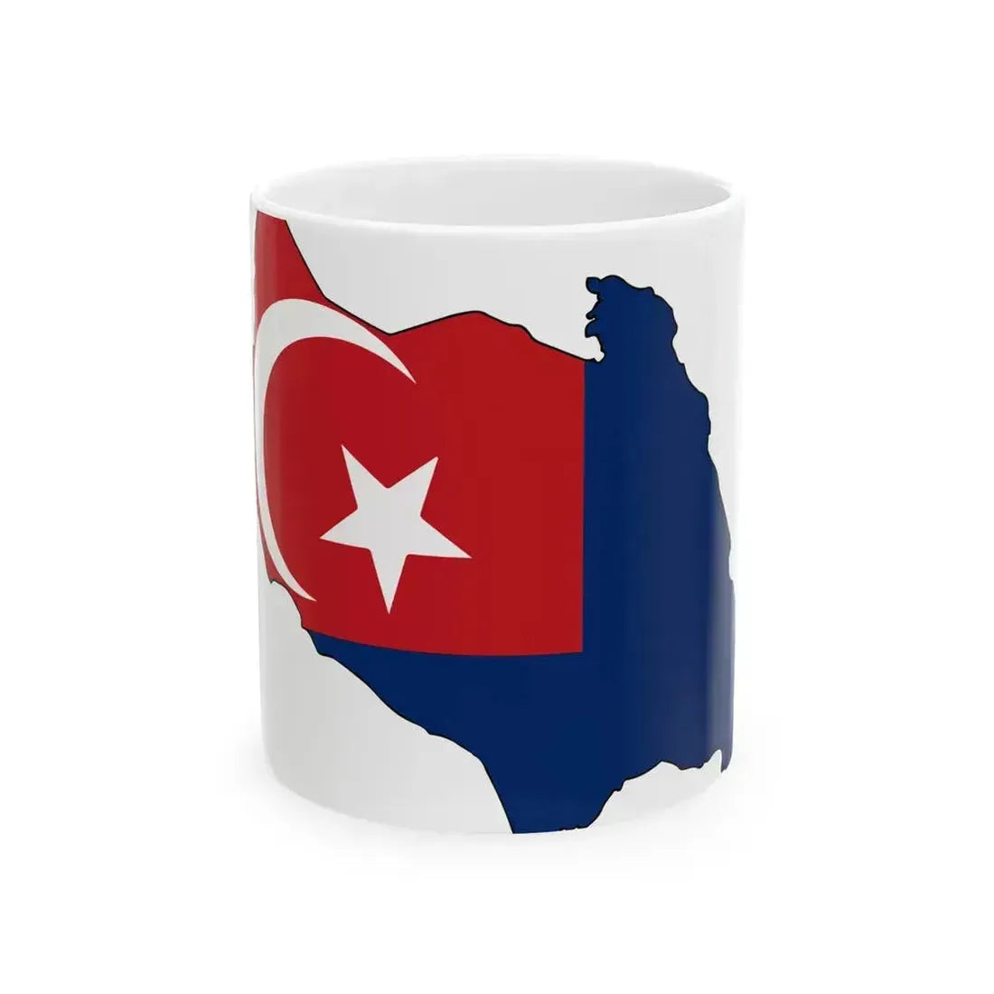 Flag map of Johor (Malaysia) White Coffee Mug 11oz - Go Mug Yourself