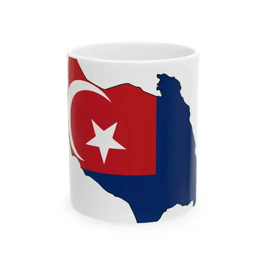 Flag map of Johor (Malaysia) White Coffee Mug 11oz - Go Mug Yourself