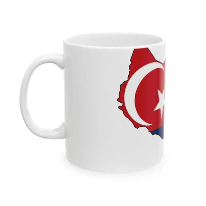 Flag map of Johor (Malaysia) White Coffee Mug - Go Mug Yourself