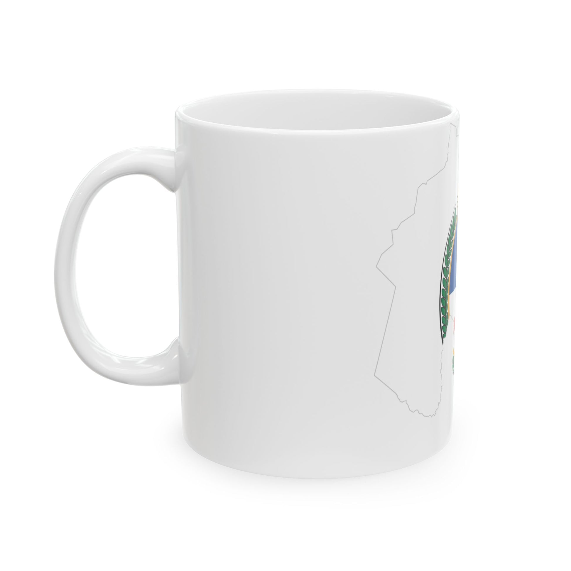 Flag-map of Jujuy Province (Argentina) White Coffee Mug-Go Mug Yourself