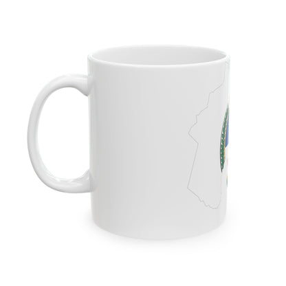 Flag-map of Jujuy Province (Argentina) White Coffee Mug-Go Mug Yourself