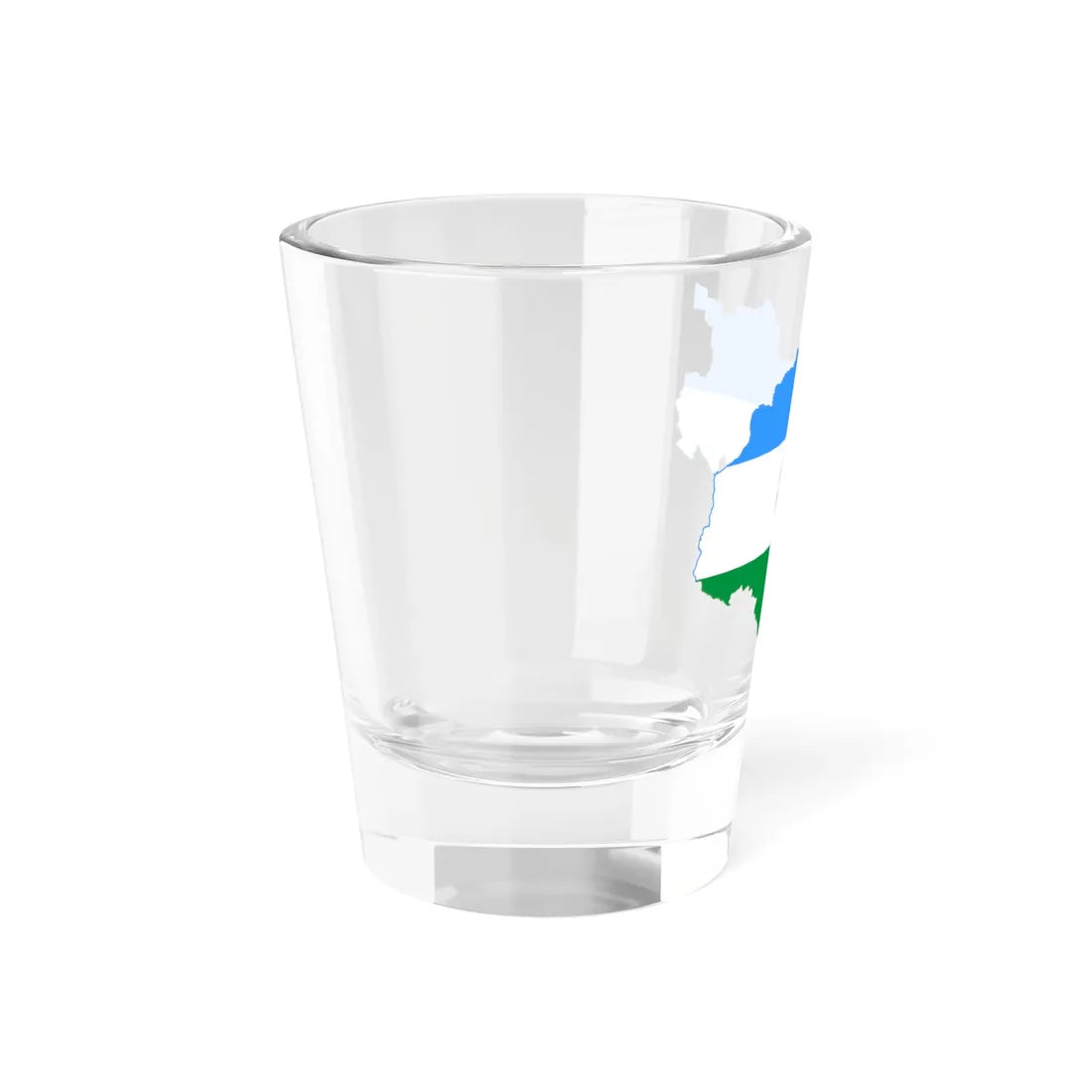 Flag-map of Kabardino-Balkaria (Russia) Shot Glass 1.5oz - Go Mug Yourself