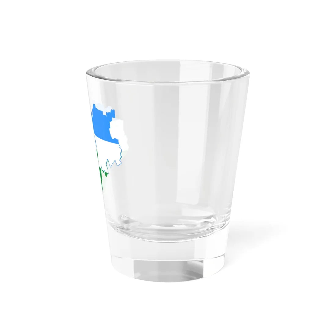Flag-map of Kabardino-Balkaria (Russia) Shot Glass 1.5oz - Go Mug Yourself