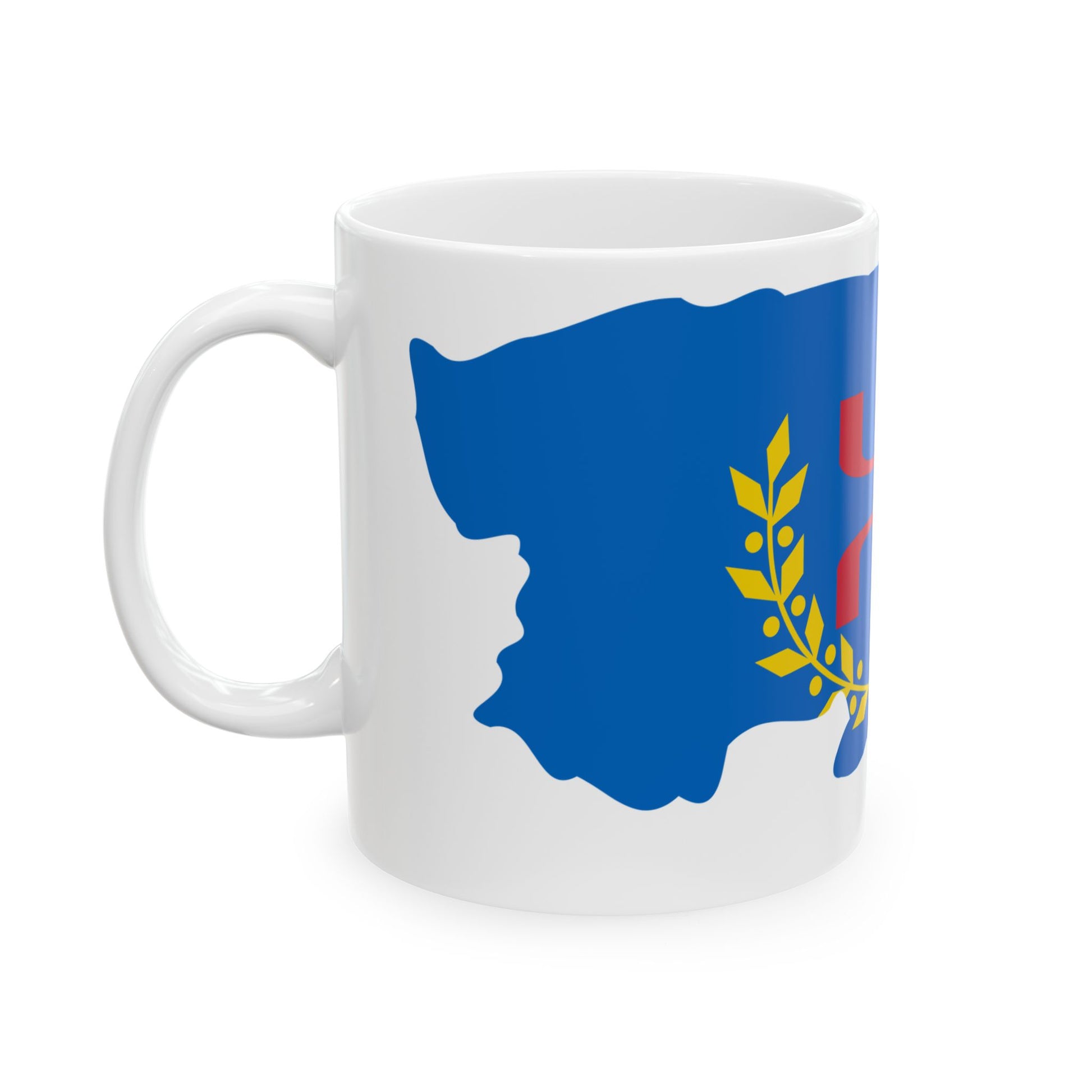 Flag-map of Kabylia (Algeria) White Coffee Mug-Go Mug Yourself