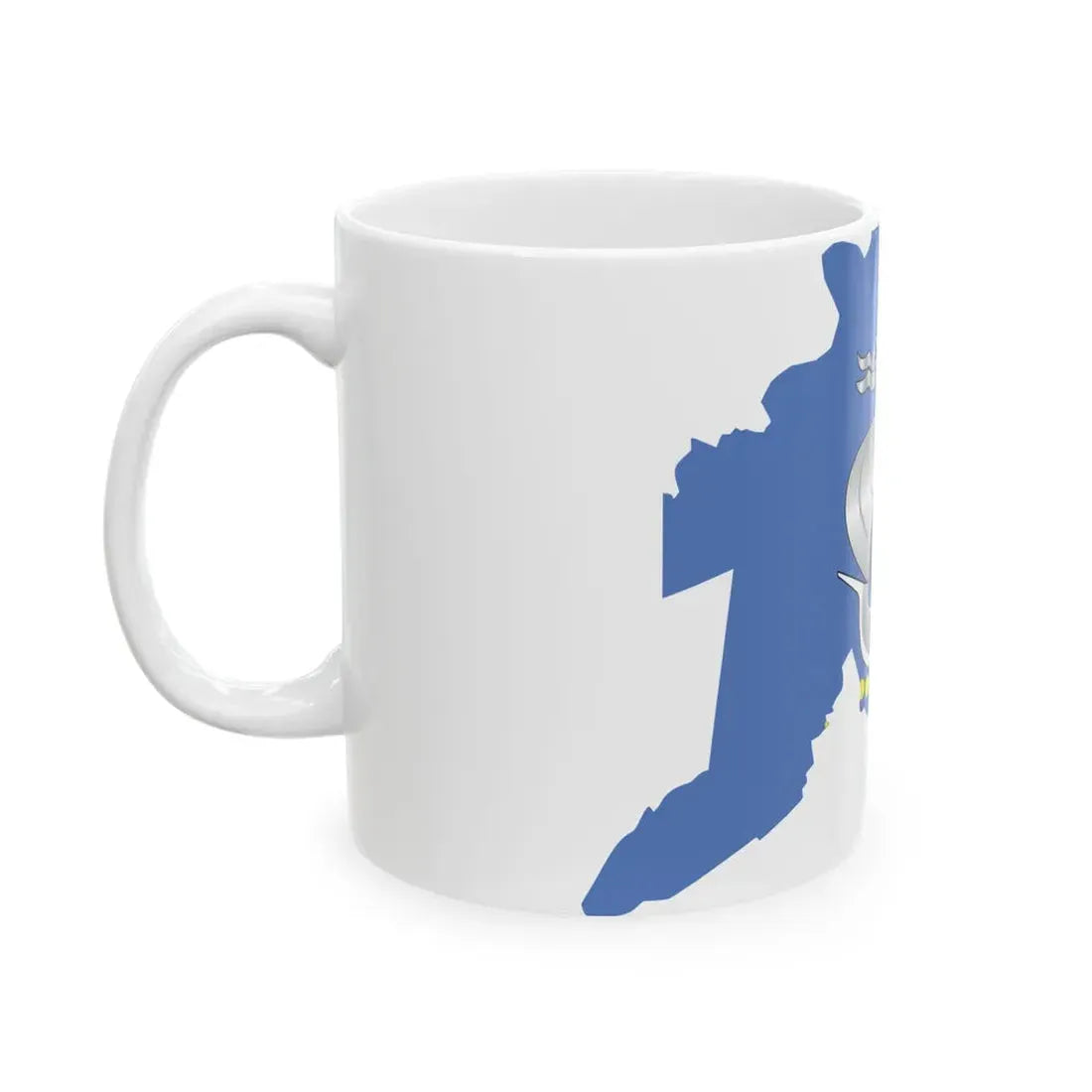 Flag-map of Kaliningrad (Russia) White Coffee Mug - Go Mug Yourself