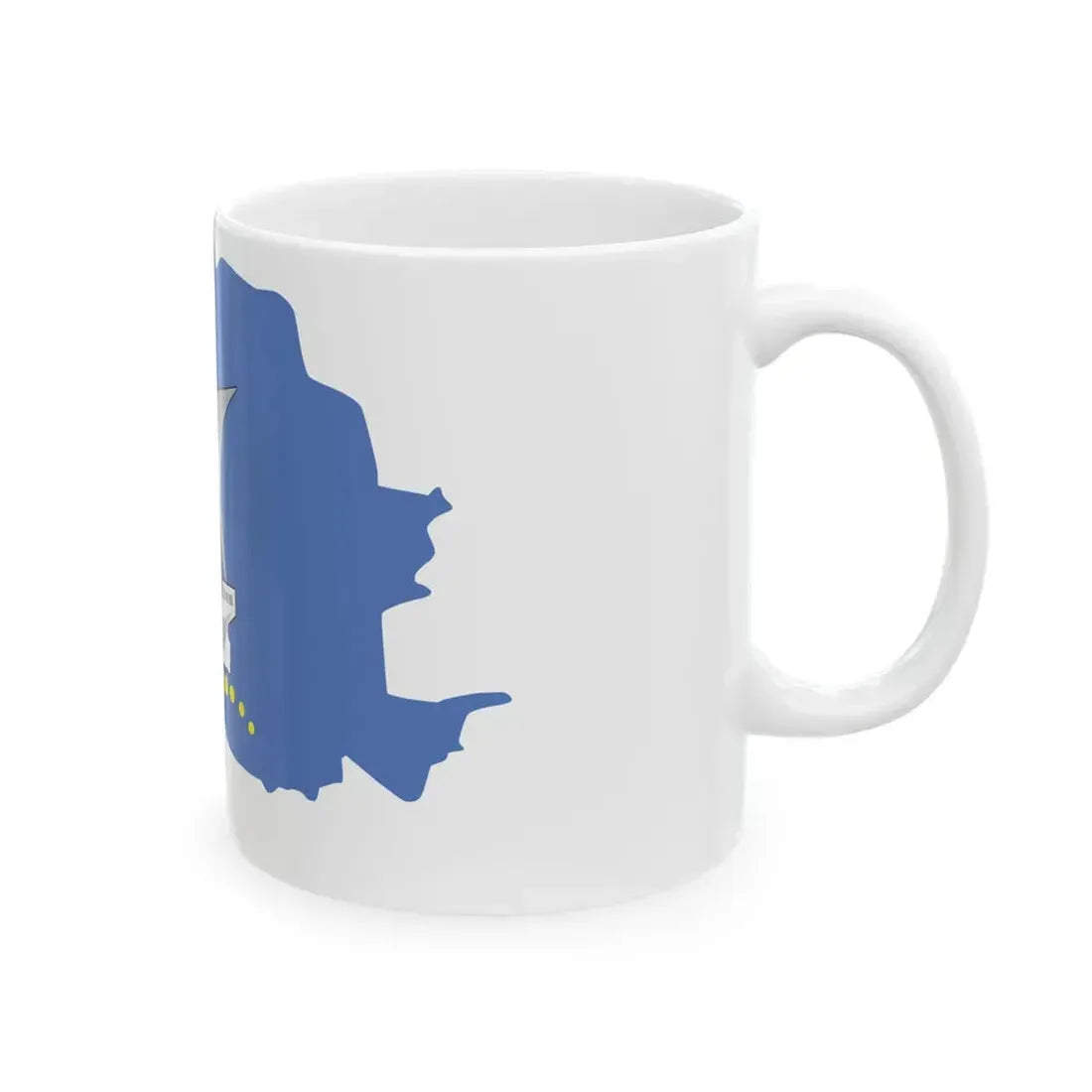 Flag-map of Kaliningrad (Russia) White Coffee Mug - Go Mug Yourself