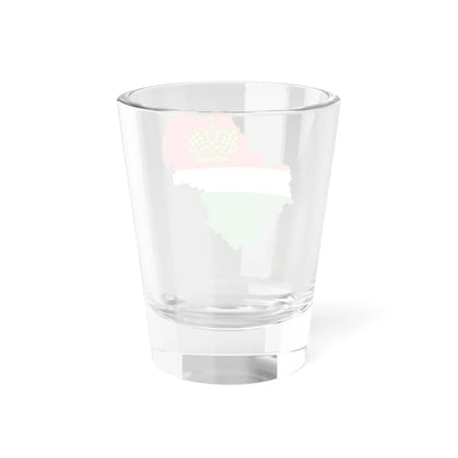 Flag-map of Kaluga Oblast (Russia) Shot Glass 1.5oz - Go Mug Yourself