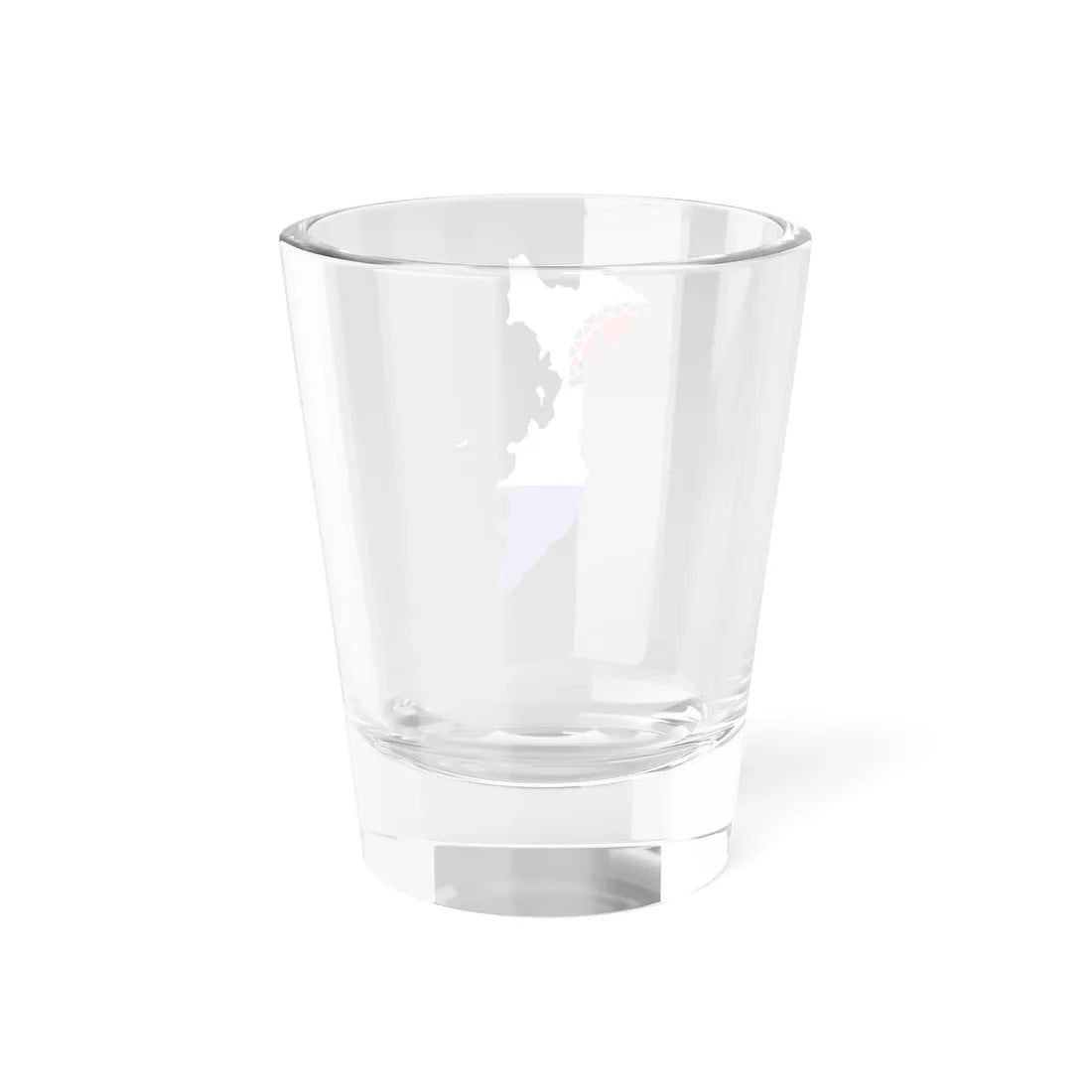 Flag-map of Kamchatka Krai (Russia) Shot Glass 1.5oz - Go Mug Yourself