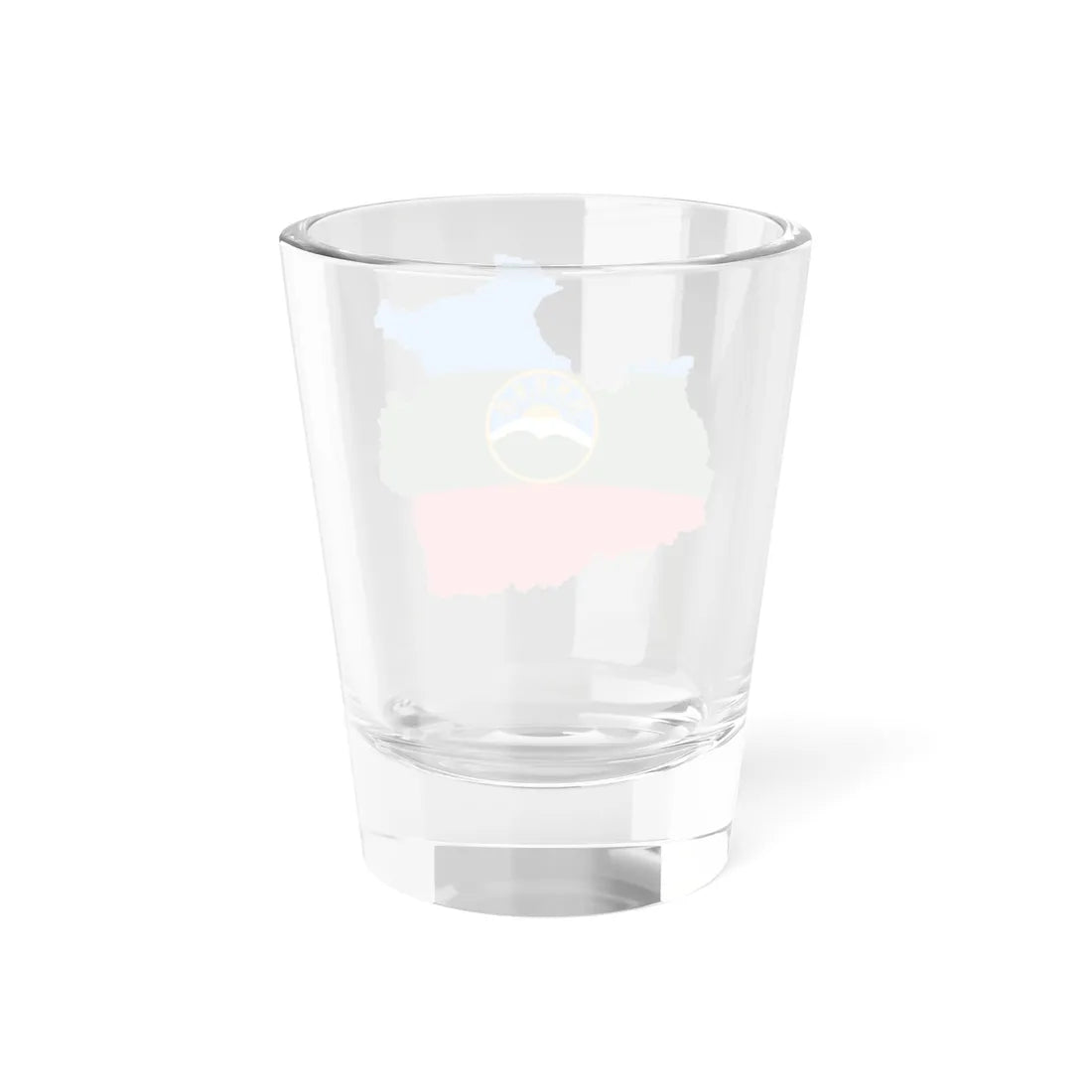 Flag-map of Karachay-Cherkess (Russia) Shot Glass 1.5oz - Go Mug Yourself