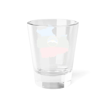 Flag-map of Karachay-Cherkess (Russia) Shot Glass 1.5oz - Go Mug Yourself