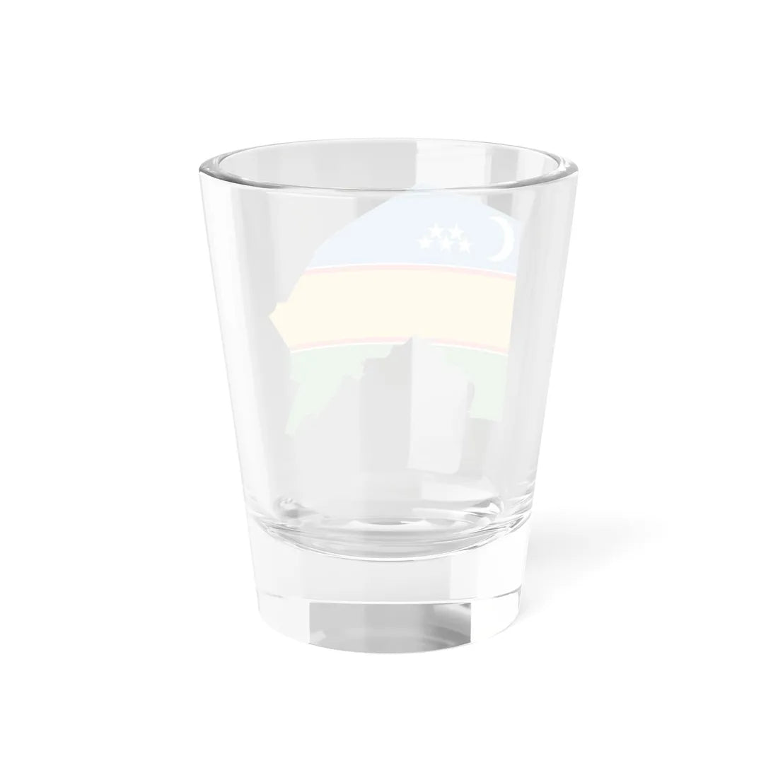 Flag-map of Karakalpakstan (Uzbekistan) Shot Glass 1.5oz - Go Mug Yourself