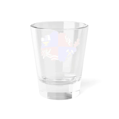 Flag-map of Karlovy Vary Region (Czech Republic) Shot Glass 1.5oz - Go Mug Yourself