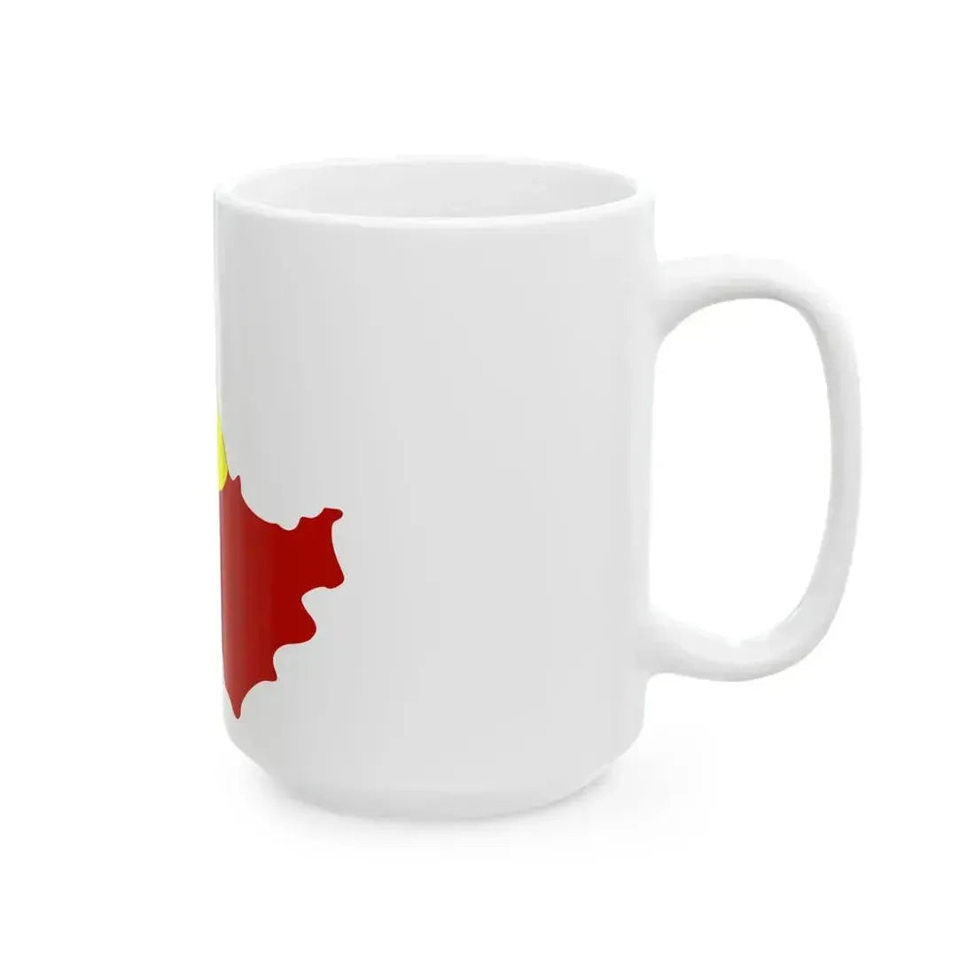 Flag map of Kavadarci Municipality (North Macedonia) White Coffee Mug - Go Mug Yourself