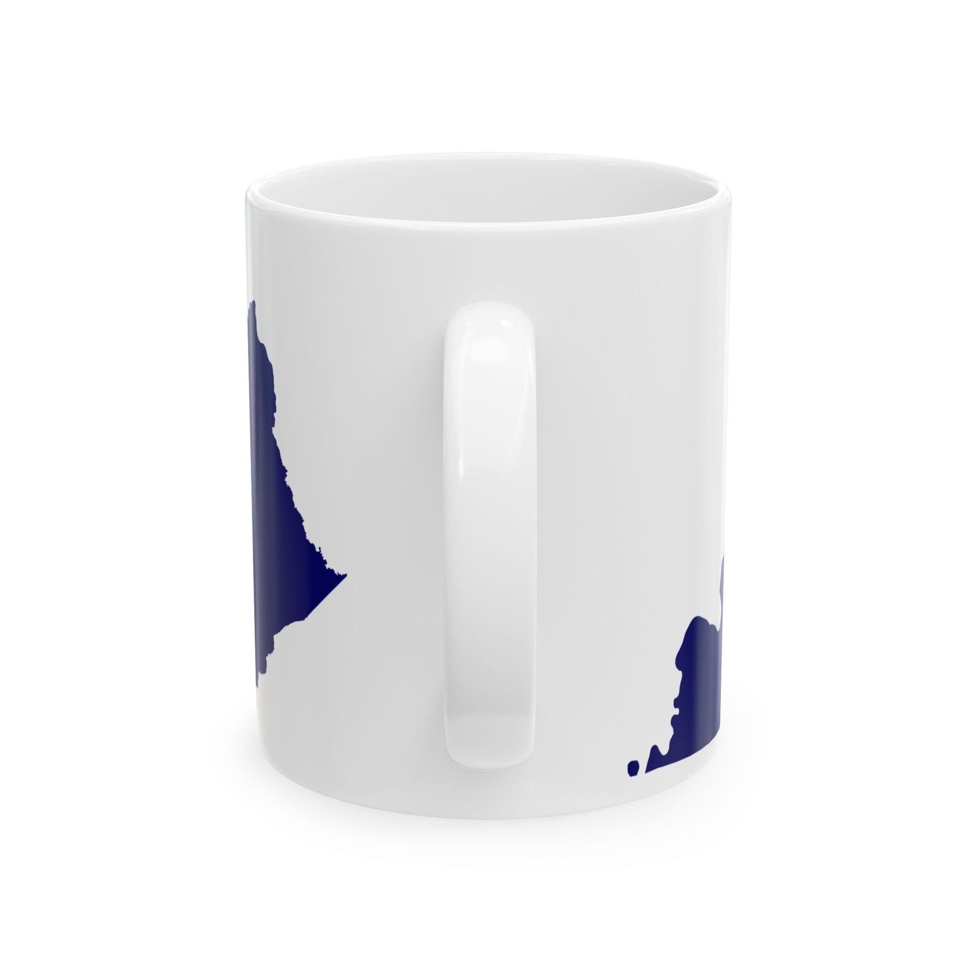 Flag-map of Kentucky (United States) White Coffee Mug-Go Mug Yourself