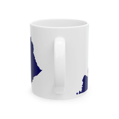 Flag-map of Kentucky (United States) White Coffee Mug-Go Mug Yourself